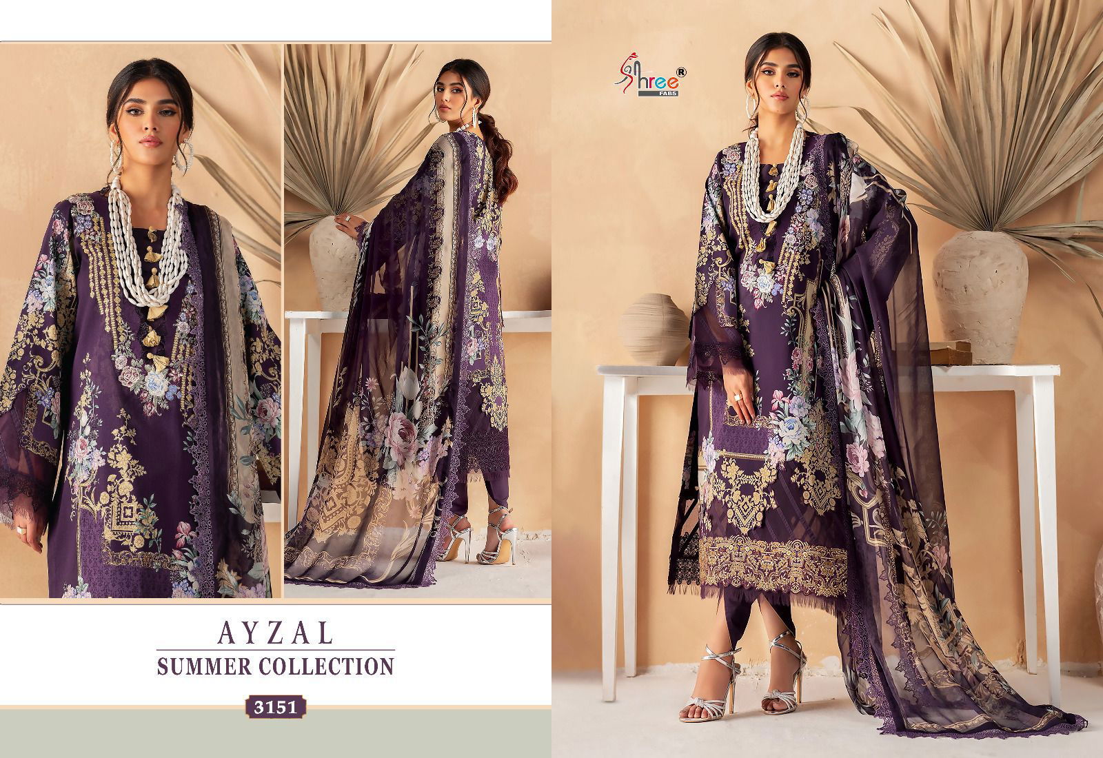 Ayzel Summer Collection Cotton Pakistani Suits Catalog